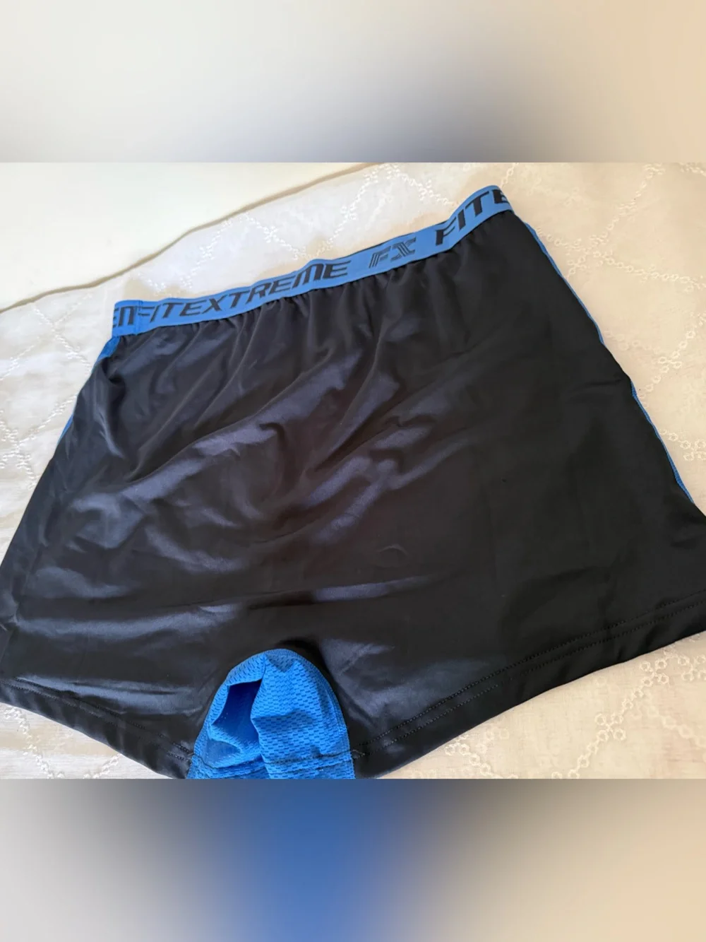 Xtreme FitEXTRA Black & Blue Athletic Shorts